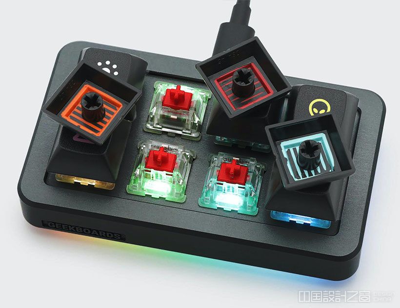 Geekboards RGB Aluminum 8-Key Hot-Swappable Macropad