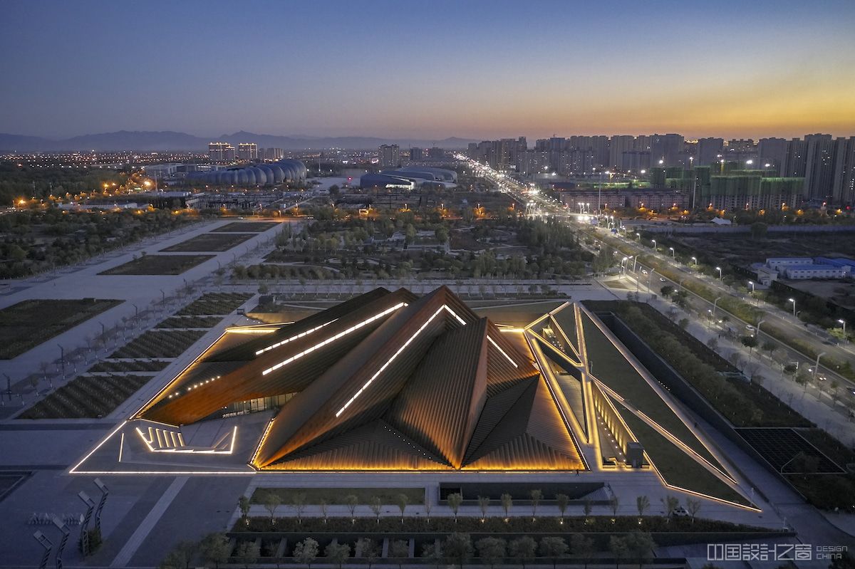 Aerial View of Datong Art Museum by Foster + Partners